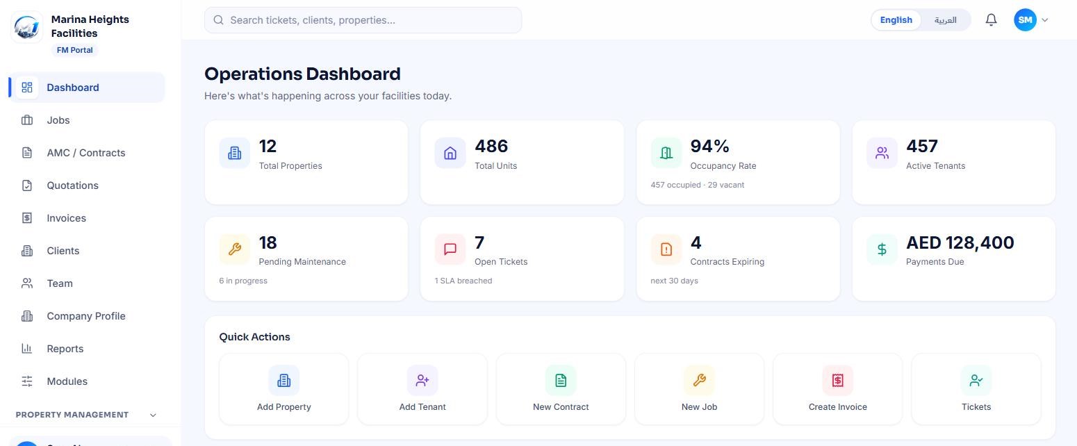 Momentum One FM — FM admin view